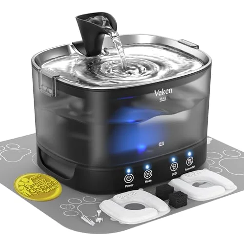 85oz/2.5L Cordless Cat Water Fountain for Cats, Dogs