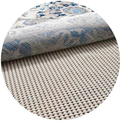 5x5 Ft Round Rug Pad Gripper for Hardwood Floors
