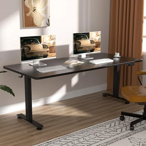 63×23.6 Inch Large Electric Standing Desk, Gaming Table