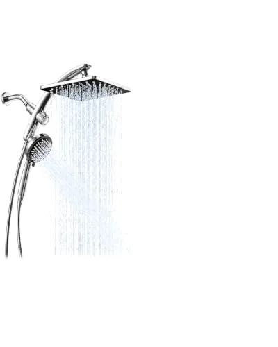Shower Caddy 5-Pack&10" Square Shower Head with Handheld