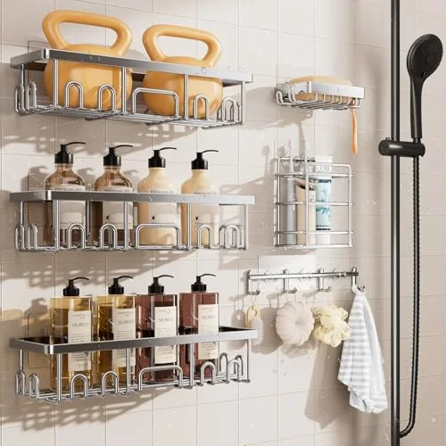 Shower Caddy 6-Pack, Advanced Rustproof Design