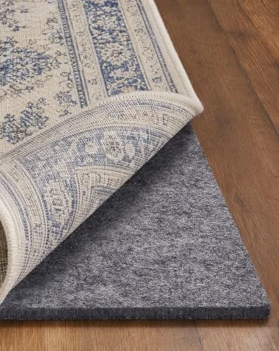 Felt Cushioned Rug Pad 8 x 10 Ft, 3/8 Inch Thick