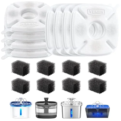 Cat Water Fountain Filter, Classic 8 Pack Replacement Filters