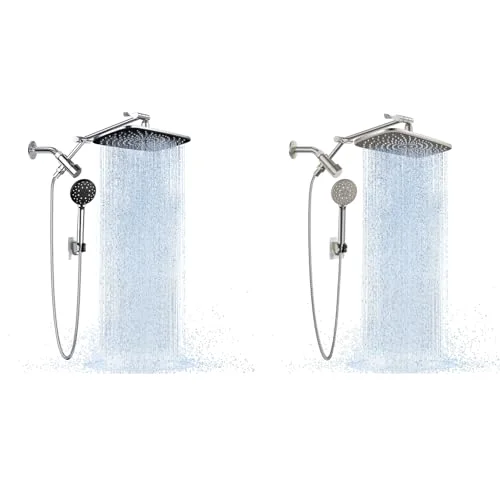 Shower Head with Handheld Chrome & Brushed Nickel