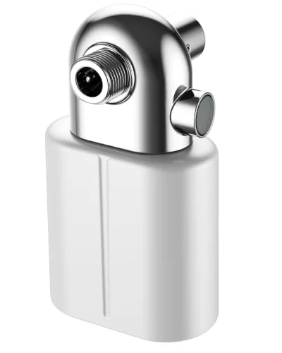 U-Channel Shower Filter to Reduce Chlorine, One-Press Replacement, White