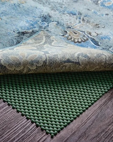 3x5 Ft Rug Pad Gripper for Hardwood Floors, Dark Green