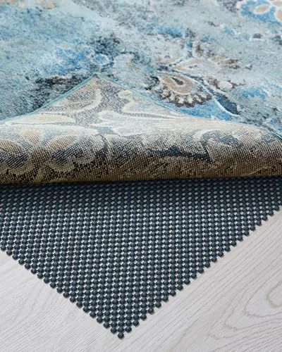 Runner Rug Pad Gripper for Hardwood Floors, 2×6 ft, Dark Blue