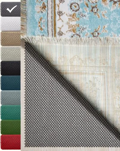 5x7 Ft Rug Pad Gripper for Hardwood Floors, Dark Grey