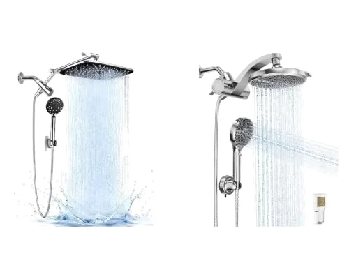 11.8" High Pressure Shower Head with Handheld & Veken Filtered Shower