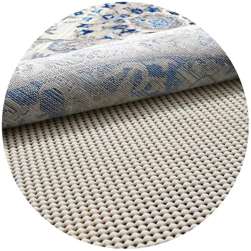 4 Ft Round Rug Pad Gripper for Hardwood Floors
