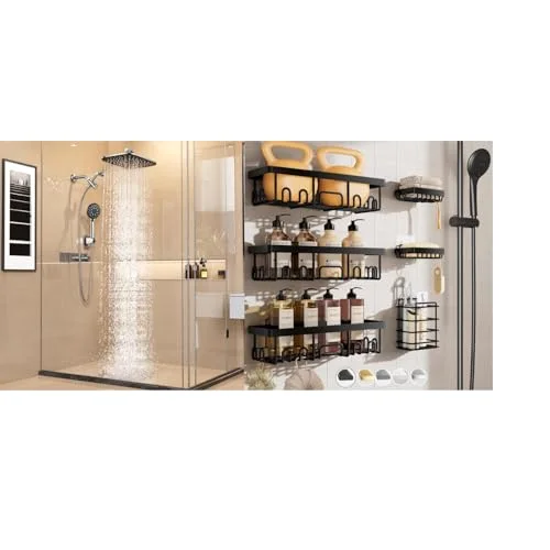 Shower Head & Shower Caddy