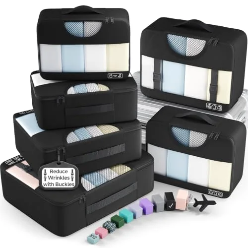6 Set Packing Cubes for Travel Essentials