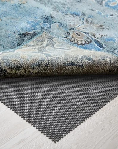 2x3 Ft Rug Pad Gripper for Hardwood Floors, Dark Grey