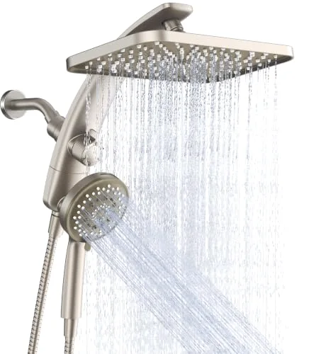 12" Rain Shower Head with Handheld, High Pressure Power Wash, Starlight