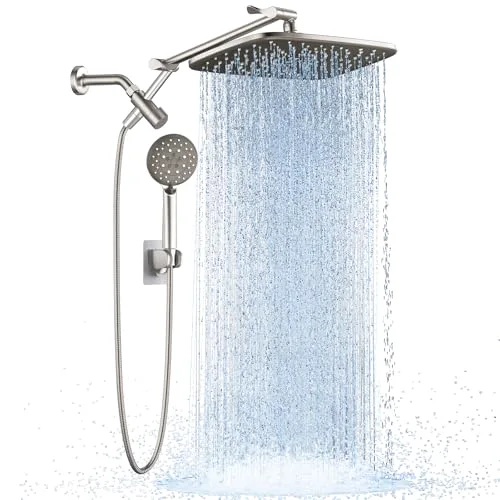 Starlight 11.8" High Pressure Shower Head with Handheld, Easy Install