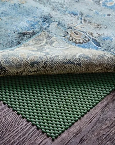 5x7 Ft Rug Pad Gripper for Hardwood Floors, Dark Green