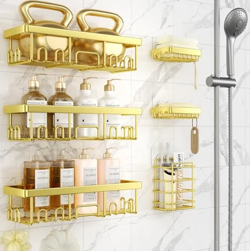 Adhesive Shower Caddy 6-Pack