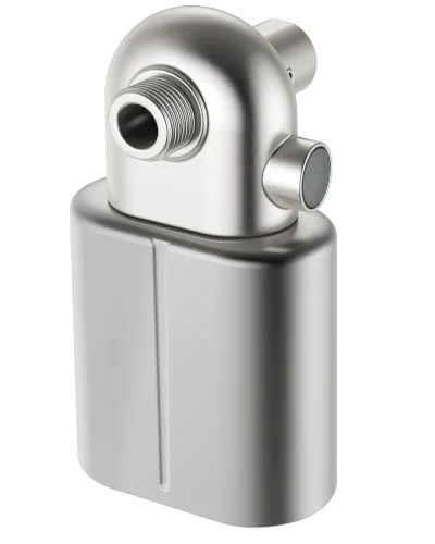 U-Channel Shower Filter to Reduce Chlorine, One-Press Replacement, Nickel