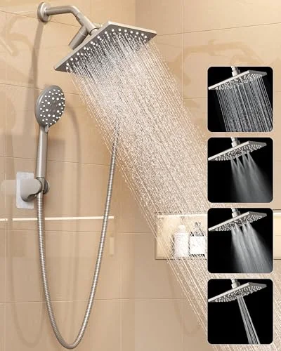 Multi-Function Shower Head with Handheld, High Pressure