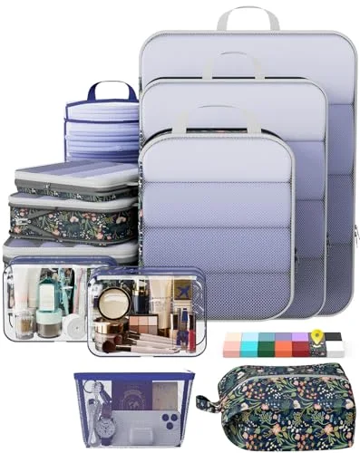 11 Set Compression Seting Cubes Garment Bags for Travel Essentials