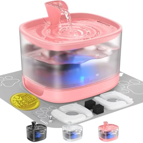 85oz/2.5L Cat Water Fountain with Detachable Tank for Cat, Dog