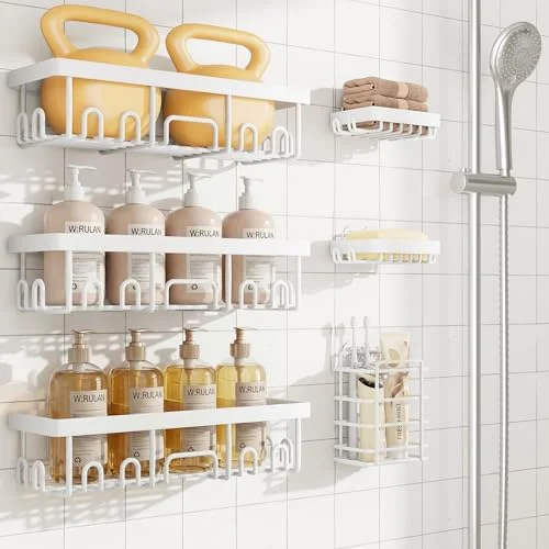 6-Pack Rustproof&Waterproof Shower Caddy