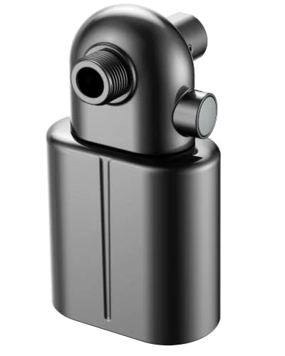 U-Channel Shower Filter to Reduce Chlorine, One-Press Replacement, Matte Black