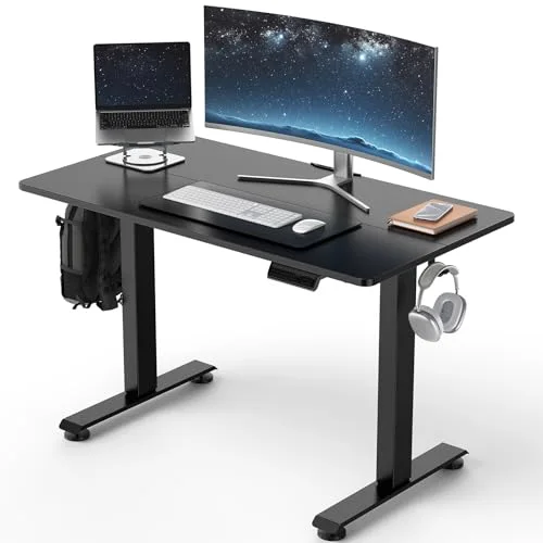 39.4 Inch Large Electric Standing Desk, Gaming Table